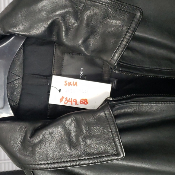 💥NEW💥 Men's Small Black Marc New York Leather Coat - Picture 6 of 9